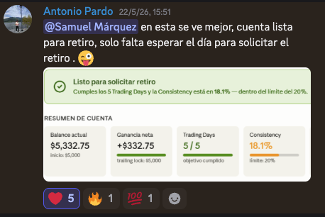 Retiro de Antonio Pardo — estudiante de Nexus
