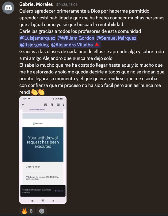 Retiro de Gabriel Morales — estudiante de Nexus